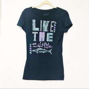 Salt life graphic tee shirt